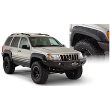 Load image into Gallery viewer, Bushwacker 99-04 Jeep Grand Cherokee Cutout Style Flares 2pc - Black Fender Flares Bushwacker
