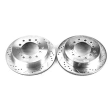 Load image into Gallery viewer, Power Stop 03-09 Lexus GX470 Rear Evolution Drilled &amp; Slotted Rotors - Pair Brake Rotors - Slot &amp; Drilled PowerStop   
