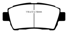 Load image into Gallery viewer, EBC 11-15 Scion IQ 1.3 Redstuff Front Brake Pads Brake Pads - Performance EBC   

