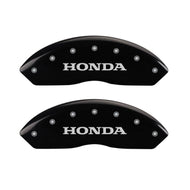MGP 4 Caliper Covers Engraved Front Honda Engraved Rear Crosstour Black finish silver ch Caliper Covers MGP