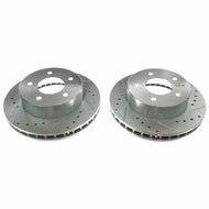Power Stop 90-02 Chevrolet Astro Front Evolution Drilled & Slotted Rotors - Pair Brake Rotors - Slot & Drilled PowerStop