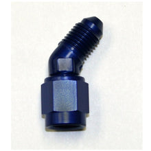 Load image into Gallery viewer, Nitrous Express 3AN Male x 45 -3 Female Swivel - Blue Fittings Nitrous Express
