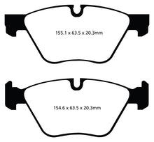 Load image into Gallery viewer, EBC 11+ BMW 528 2.0 Turbo (F10) Greenstuff Front Brake Pads Brake Pads - Performance EBC   

