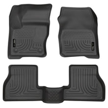 Load image into Gallery viewer, Husky Liners 2012 Ford Focus (4DR/5DR) WeatherBeater Combo Black Floor Liners Floor Mats - Rubber Husky Liners
