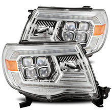 Load image into Gallery viewer, AlphaRex 05-11 Toyota Tacoma NOVA LED Projector Headlights Plank Style Chrome w/Activation Light/DRL Headlights AlphaRex
