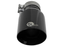 Load image into Gallery viewer, aFe MACH Force-Xp Univ 304 SS Double-Wall Clamp-On Exhaust Tip - Black - 3in Inlet - 4.5in Outlet Tips aFe
