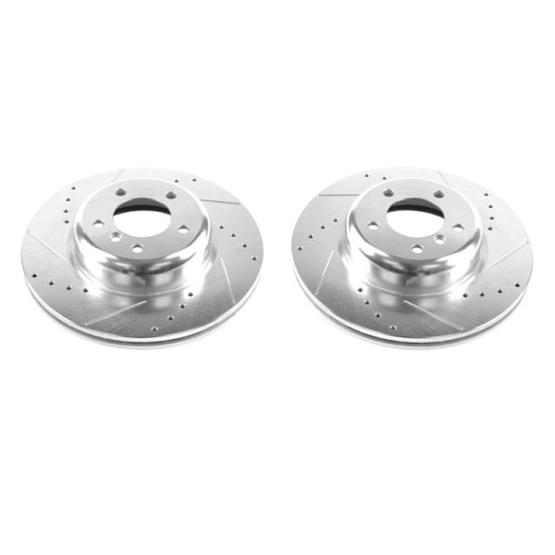 Power Stop 08-13 BMW 135i Front Evolution Drilled & Slotted Rotors - Pair Brake Rotors - Slot & Drilled PowerStop