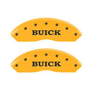 MGP 4 Caliper Covers Engraved Front Buick Rear Yellow Finish Black Char 2018 Buick Envision Caliper Covers MGP