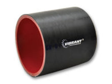 Load image into Gallery viewer, Vibrant 4.25in I.D. x 3in Long Gloss Black Silicone Hose Coupling Silicone Couplers &amp; Hoses Vibrant
