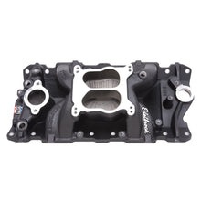Load image into Gallery viewer, Edelbrock Manifold SBC Performer Air Gap Black Intake Manifolds Edelbrock
