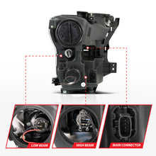 Load image into Gallery viewer, ANZO 2015-2017 Ford F-150 Projector Headlights w/ Plank Style Switchback Chrome w/ Amber Headlights ANZO
