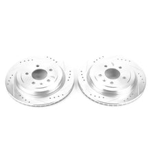 Load image into Gallery viewer, Power Stop 13-18 Cadillac ATS Rear Evolution Drilled &amp; Slotted Rotors - Pair Brake Rotors - Slot &amp; Drilled PowerStop
