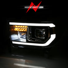 Load image into Gallery viewer, ANZO 2007-2014 Toyota Tundra Projector Light Bar H.L Black Amber(Led High Beam) (Halogen Version) Headlights ANZO
