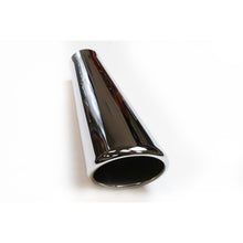 Load image into Gallery viewer, JBA 2in x 4in x 11in Rolled Stainless Steel Polished Chrome Trumpet Tip - Weld On Tips JBA
