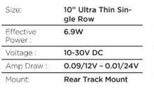 Load image into Gallery viewer, Go Rhino Xplor Flash Series Sgl Multi Function LED Light Bar (Track Mount) 10in. - Blk Light Bars &amp; Cubes Go Rhino   
