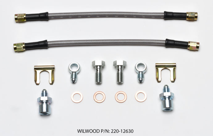 Wilwood Flexline Kit D52 Caliper 10in w/ Banjo 10mm -3/8-24 Chassis Brake Line Kits Wilwood