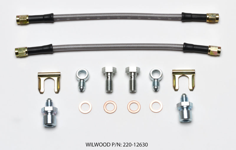 Wilwood Flexline Kit D52 Caliper 10in w/ Banjo 10mm -3/8-24 Chassis Brake Line Kits Wilwood