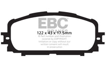Load image into Gallery viewer, EBC 12+ Toyota Yaris 1.5 Greenstuff Front Brake Pads Brake Pads - Performance EBC   
