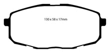 Load image into Gallery viewer, EBC 09-12 Hyundai Elantra 2.0 Touring Yellowstuff Front Brake Pads Brake Pads - Performance EBC   
