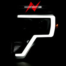 Load image into Gallery viewer, ANZO 2009-2014 Ford F-150 Projector Light Bar H.L Black Amber Headlights ANZO
