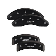 Load image into Gallery viewer, MGP 4 Caliper Covers Engraved Front &amp; Rear MGP Red Finish Silver Char 2019 Lincoln Continental Caliper Covers MGP
