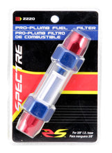Load image into Gallery viewer, Spectre Pro-Plumbing Fuel Filter 3/8in. - Red/Blue Fuel Filters Spectre
