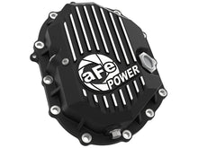 Load image into Gallery viewer, AFE Power 11-18 GM 2500-3500 AAM 9.25 Axle Front Diff Cover Black Machined w/ 2 Qts 75w90 Oil Diff Covers aFe

