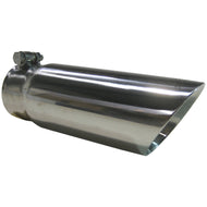 MBRP Universal Tip 3in O.D. Dual Wall Angled End 3 inlet 12 length | T5114