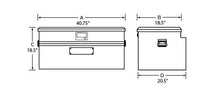 Load image into Gallery viewer, Tradesman Aluminum Flush Mount Truck Tool Box (40in.) - Brite Truck Boxes &amp; Storage Tradesman
