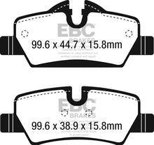 Load image into Gallery viewer, EBC 14+ Mini Hardtop 1.5 Turbo Cooper Greenstuff Rear Brake Pads Brake Pads - Performance EBC   
