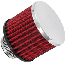 Load image into Gallery viewer, K&amp;N 1.25in Flange ID x 3in OD x 2.5in H Rubber Base Crankcase Vent Filter Air Filters - Universal Fit K&amp;N Engineering   

