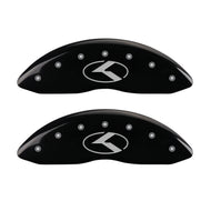 MGP 4 Caliper Covers Engraved Front & Rear Circle K/Kia Black finish silver ch Caliper Covers MGP