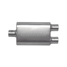 Load image into Gallery viewer, Gibson CFT Superflow Center/Dual Oval Muffler - 4x9x13in/2.25in Inlet/2.25in Outlet - Stainless Muffler Gibson
