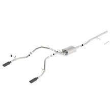 Load image into Gallery viewer, Borla 14 Sierra 1500 C/B S-Type Exh/2.75in Into Dual 2.25in Out 4in Split Rear Exit-Black Chrome Catback Borla
