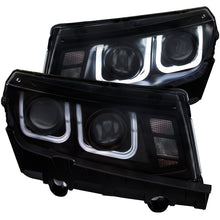Load image into Gallery viewer, ANZO 2014-2015 Chevrolet Camaro Projector Headlights w/ U-Bar Black Headlights ANZO
