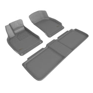 3D Maxpider 22-23 Lucid Air Kagu Floor Mat- Gray R1 R2 Floor Mats - Rubber 3D MAXpider   