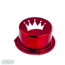 Load image into Gallery viewer, Turbo XS 15-16 Subaru WRX Billet Aluminum Vacuum Pump Cover - Red Engine Covers Turbo XS
