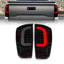 Load image into Gallery viewer, ANZO 16-21 Toyota Tacoma LED Tail Lights - w/ Light Bar Sequential Black Housing &amp; Smoke Lens Tail Lights ANZO
