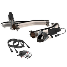 Load image into Gallery viewer, QTP 11-18 Dodge Durango 5.7L 2.5in 304SS Aggressor Cutout Dual Mid Pipes Exhaust Cutouts QTP
