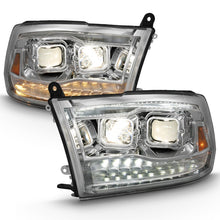 Load image into Gallery viewer, ANZO 2009-2018 Dodge Ram 1500 Projector H.L. Switchback Black Amber Headlights ANZO
