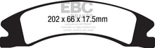 Load image into Gallery viewer, EBC 15+ Cadillac Escalade Ext/Esv 6.2 2WD Yellowstuff Front Brake Pads Brake Pads - Performance EBC   
