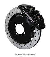 Wilwood Dynapro 6 Front Hat Kit 12.88in Drilled 2016-Up Mazda MX5 Miata w/ Lines Big Brake Kits Wilwood