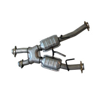 Load image into Gallery viewer, BBK 79-93 Mustang 5.0 Short Mid X Pipe w Catalytic Converters 2-1/2 For Automatic Long Tube Headers X Pipes BBK
