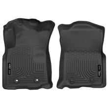 Load image into Gallery viewer, Husky Liners 2016 Toyota Tacoma w/ Manual Trans WeatherBeater Front Black Floor Liners Floor Mats - Rubber Husky Liners
