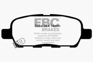 EBC 03-05 Infiniti FX35 3.5 Greenstuff Rear Brake Pads Brake Pads - Performance EBC   