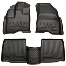 Load image into Gallery viewer, Husky Liners 09-13 Lincoln MKS WeatherBeater Combo Black Floor Liners Floor Mats - Rubber Husky Liners
