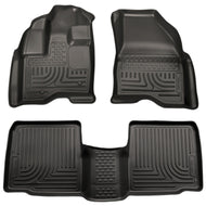 Husky Liners 09-13 Lincoln MKS WeatherBeater Combo Black Floor Liners Floor Mats - Rubber Husky Liners