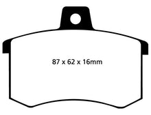 Load image into Gallery viewer, EBC 89-90 Audi 100 Quattro 2.3 Yellowstuff Rear Brake Pads Brake Pads - Performance EBC   
