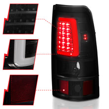 Load image into Gallery viewer, ANZO 2003-2006 Chevy Silverado 1500 LED Taillights Plank Style Black w/Smoke Lens Tail Lights ANZO
