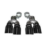 Corsa 2016-2019 Cadillac ATS 3.6T 4in Inlet / 4in Outlet Twin Black Tip Kit (For Corsa Exhaust Only) Tips CORSA Performance